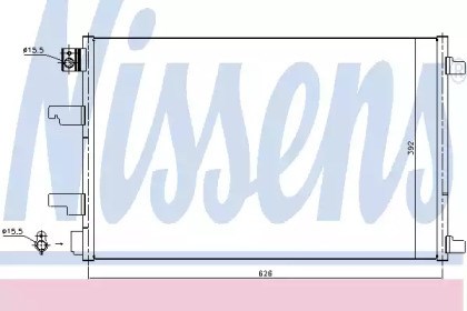 Радиатор охлаждения кондиционера 940402 NISSENS