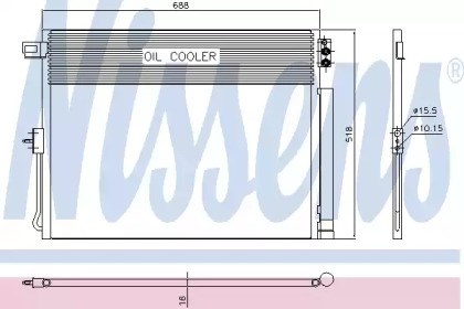 Конденсатор системы охлаждения 940411 NISSENS