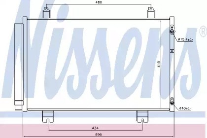 Радиатор охлаждения кондиционера 940434 NISSENS