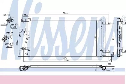 Конденсатор кондиционера 940569 NISSENS