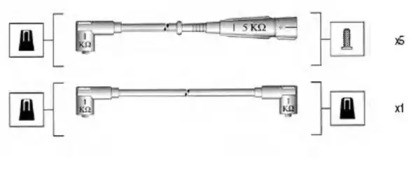 Провода высоковольтные 941055110535 MAGNETI MARELLI