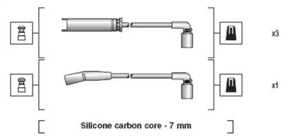 Высоковольтные провода  941318111273 MAGNETI MARELLI