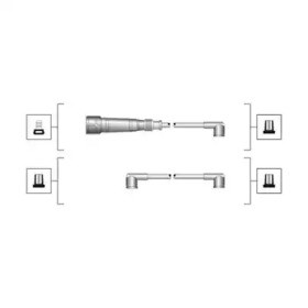 Провода высоковольтные, комплект 941319170065 MAGNETI MARELLI