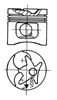 Поршень в комплекте на 1 цилиндр 2-й ремонт 94330610 KOLBENSCHMIDT