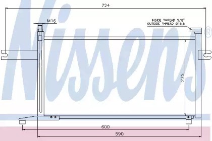 Радиатор системы охлаждения кондиционера 94498 NISSENS