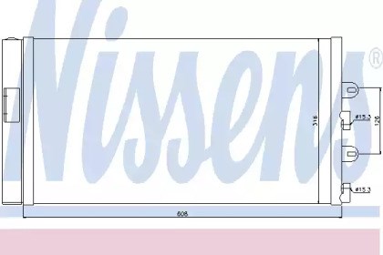 Радиатор охлаждения кондиционера 94669 NISSENS