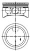Поршень в комплекте на 1 цилиндр, STD 94912600 KOLBENSCHMIDT