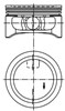 Поршень в сборе 94912620 KOLBENSCHMIDT