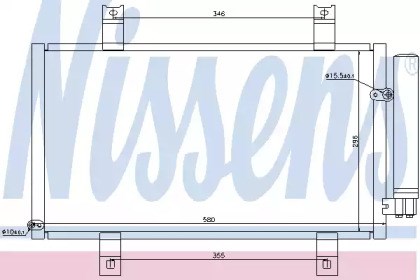 Радиатор охлаждения кондиционера Мазда РХ-8