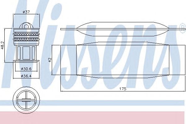 Ресивер-осушувач кондиціонера 95490 Nissens