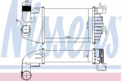 Радиатор интеркуллера 96370 NISSENS