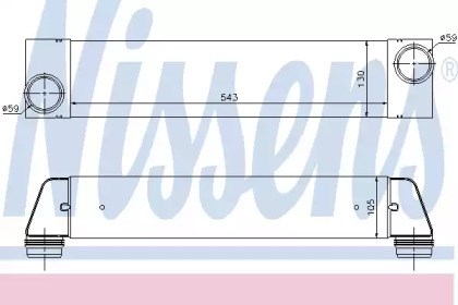 Система охлаждения наддувочного воздуха 96657 NISSENS
