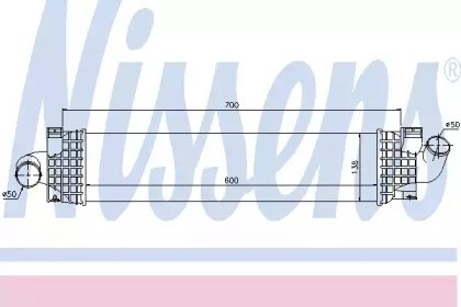 NISSENS 96689 Радиатор интеркуллера в наличии Житомир