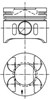 Поршня на 1 цилиндр, STD 97482600 KOLBENSCHMIDT