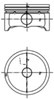 Поршень в комплекте на 1 цилиндр, STD 99457600 KOLBENSCHMIDT