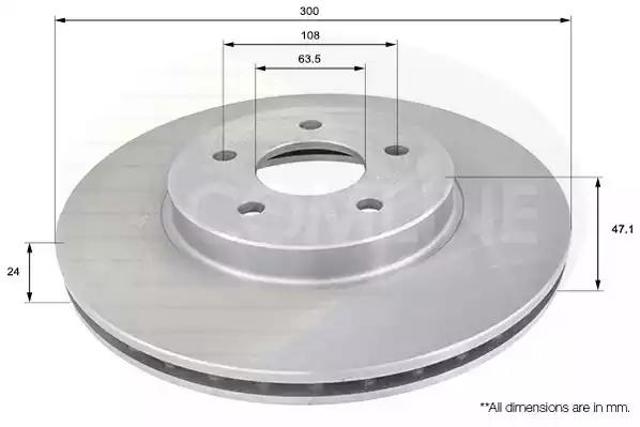 Диск тормозной передний ADC1215V COMLINE