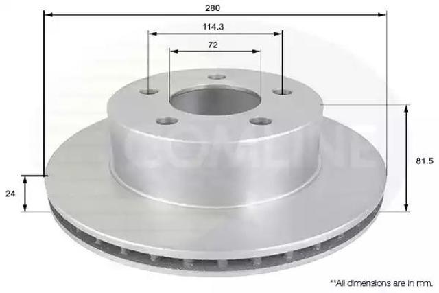 Передний тормозной диск ADC2302V COMLINE