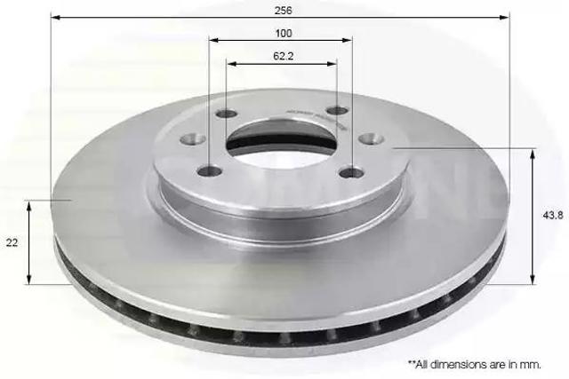 Тормоз дисковый передний ADC2408V COMLINE