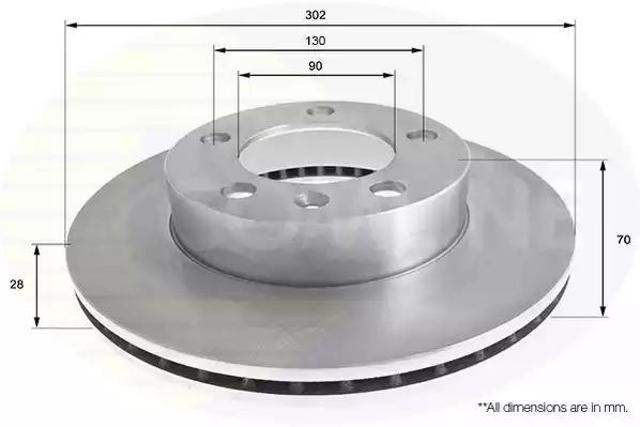 Тормоз дисковый передний ADC2701V COMLINE