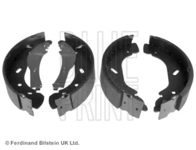 Тормоза рабочие задние ножные и тормозные барабаны ADN14152 BLUE PRINT