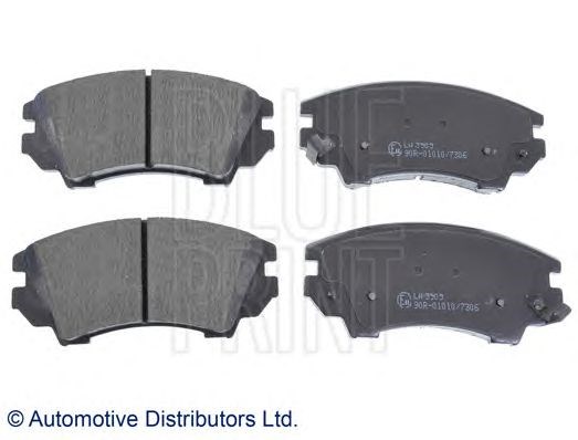 Колодки тормозные передние дисковые ADW194202 BLUE PRINT