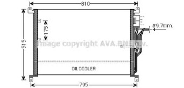 Трубопроводы и радиатор кондиционера AI5301 AVA