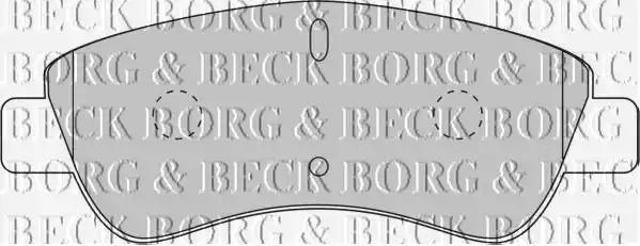 Колодки тормозные передние дисковые BBP1703 BORG&BECK