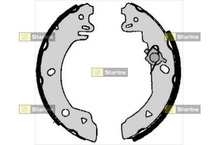 Колодки тормозные задние, барабанные BC05770 STARLINE