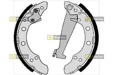 Колодки тормозные задние, барабанные BC06830 STARLINE
