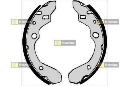 Задние барабанные колодки BC07010 STARLINE