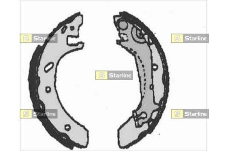 Барабанные колодки BC07140 STARLINE