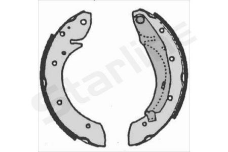 Барабанные тормозные колодки BC07165 STARLINE
