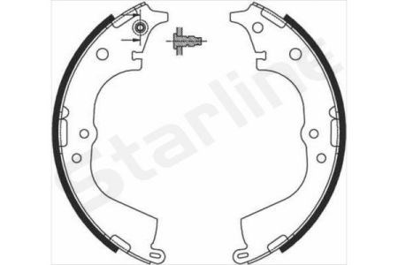 Барабанные колодки BC07225 STARLINE