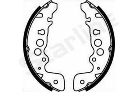 Колодки гальмові задні, барабанні BC07470 Starline