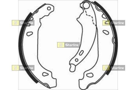 Барабанные тормозные колодки BC07490 STARLINE