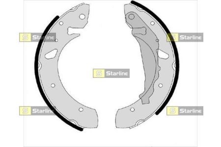 Барабанные тормозные колодки BC07850 STARLINE