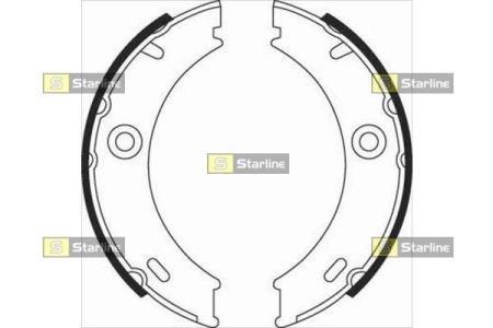 Тормозные колодки ручника BC07970 STARLINE