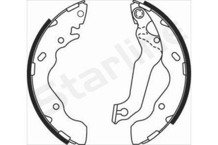 Задние барабанные тормозные колодки BC08010 STARLINE