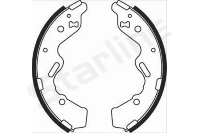 Колодки тормозные задние, барабанные BC08050 STARLINE
