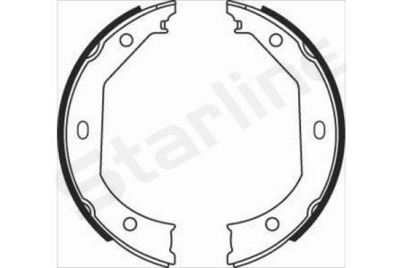 Колодки ручника BC08090 STARLINE