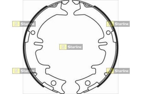 Колодки ручника/стояночного тормоза BC08340 STARLINE