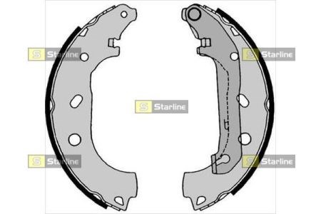 Барабанные тормозные колодки BC08550 STARLINE