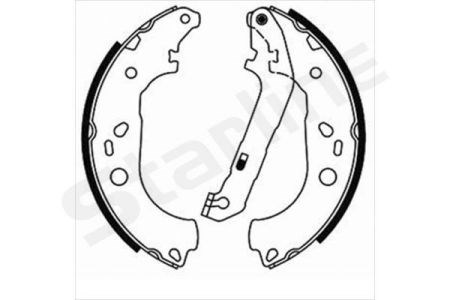 Задние барабанные колодки BC08600 STARLINE