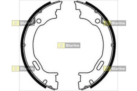Колодки ручника/стояночного тормоза BC08720 STARLINE
