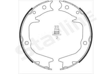 Колодки тормозные задние, дисковые BC08920 STARLINE