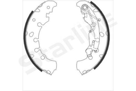 Задние барабанные колодки BC09090 STARLINE