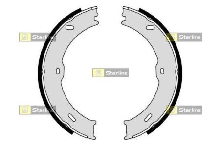 Тормозные колодки ручника BC09710 STARLINE