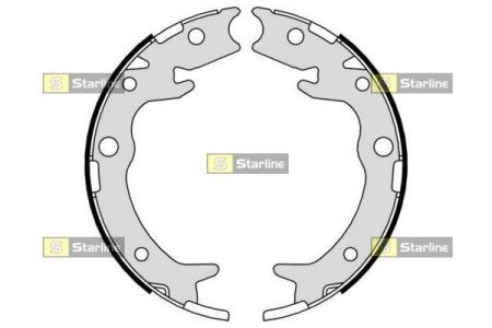 Колодки ручника / стоянкового гальма BC09790 Starline