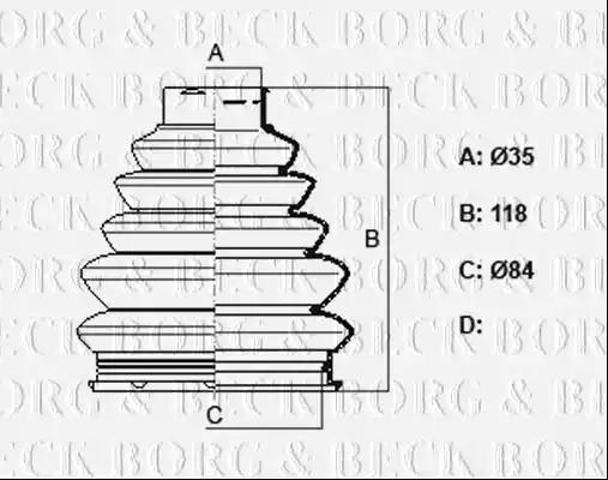 BCB2360 Пыльник ШРУСа наружный купить Одесса