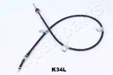 Трос стояночного тормоза задний левый BCK34L JAPANPARTS